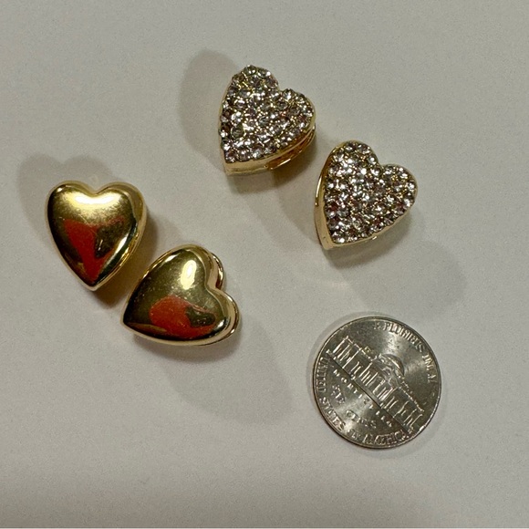 Beautiful Heart Earrings, Bundle of Two - Picture 3 of 4